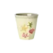 Rice Melamine Beker Coral Ocean Print Small 6-pack Rice Melamine Beker Coral Ocean Print Small 6-pack