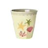 Rice Melamine Beker - Small - Ocean Coral - 6-Pack Rice Melamine Beker - Small - Ocean Coral - 6-Pack