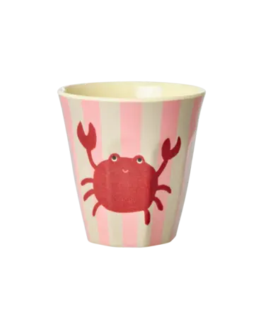 Rice Melamine Beker Coral Ocean Print Small 6-pack Rice Melamine Beker Coral Ocean Print Small 6-pack