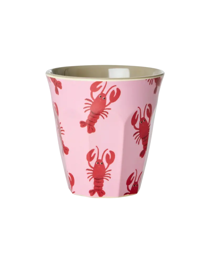 Rice Melamine Beker Coral Ocean Print Small 6-pack Rice Melamine Beker Coral Ocean Print Small 6-pack