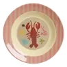 Rice Melamine Bowl Kids Coral Ocean Print
