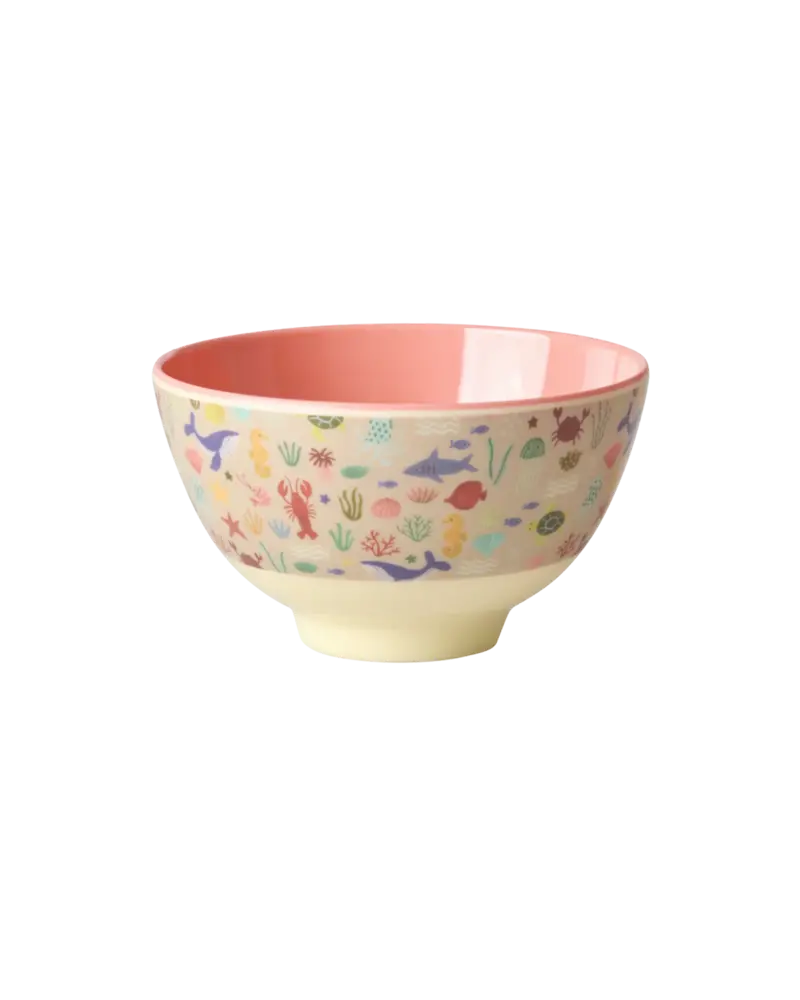 Rice Melamine Beker - Small - Ocean Coral - 6-Pack Rice Melamine Beker - Small - Ocean Coral - 6-Pack