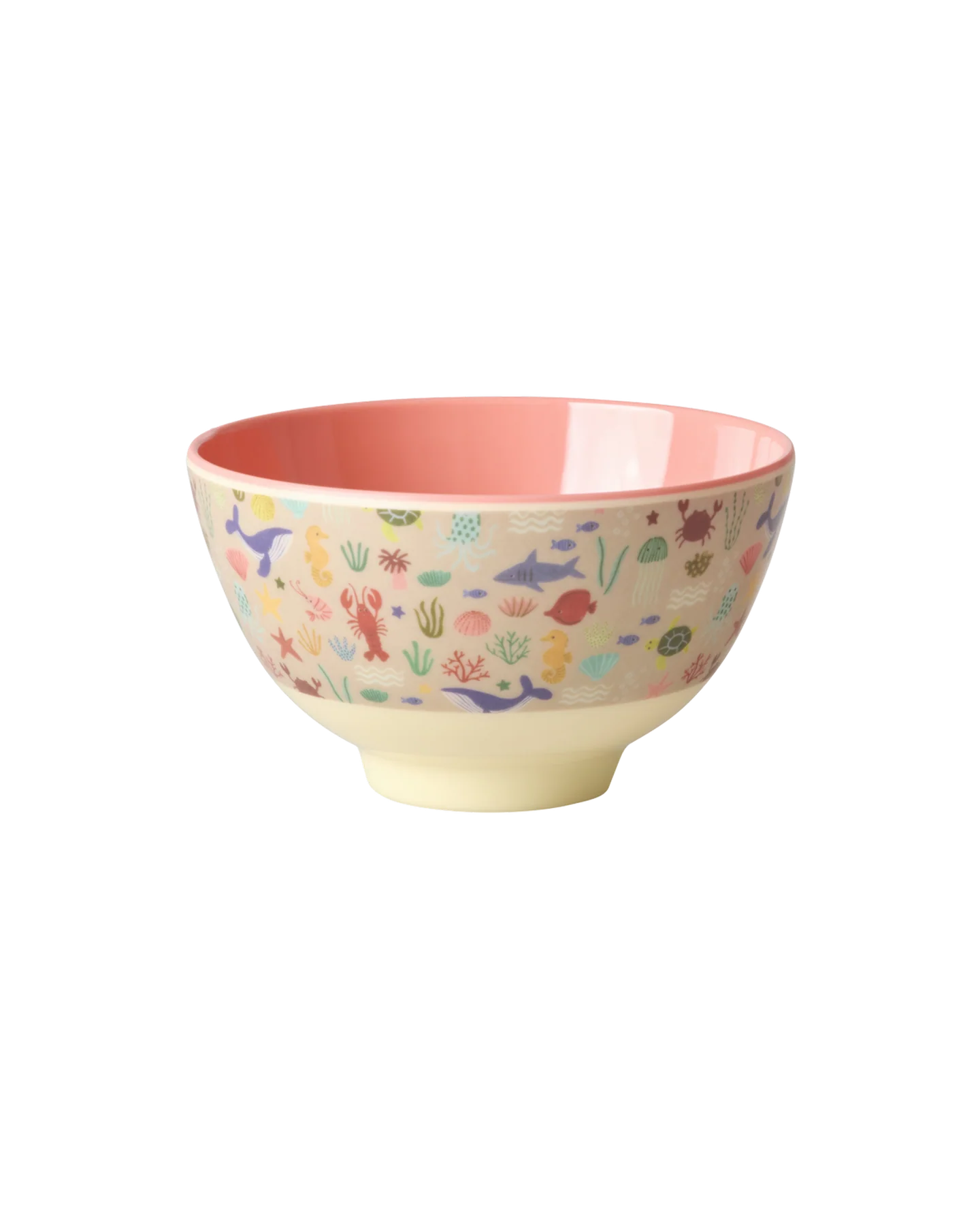 Melamine Bowl Coral Ocean Print Small afbeelding