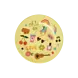 Rice Melamine Bord Rond Unicorn Love Print Rice Melamine Bord Rond Unicorn Love Print