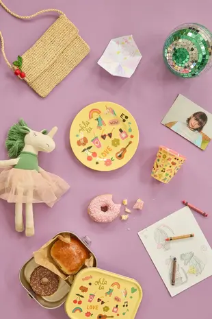 Rice Melamine Bord - Unicorn Love Rice Melamine Bord - Unicorn Love