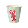 Rice Melamine Beker - Small - Ocean Blauw - 6-Pack Rice Melamine Beker - Small - Ocean Blauw - 6-Pack