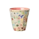 Rice Melamine Beker Coral Ocean Print Medium Rice Melamine Beker Coral Ocean Print Medium