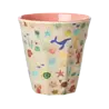 Rice Melamine Beker - Medium - Ocean Coral