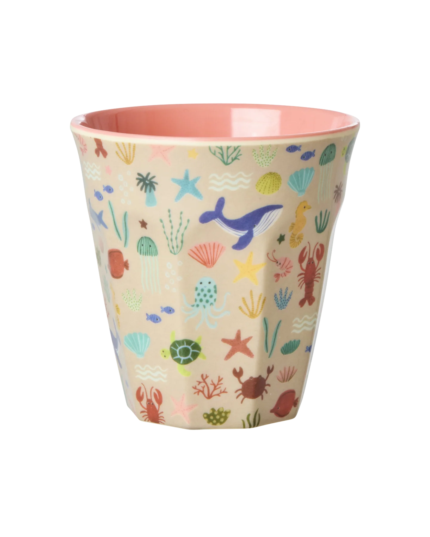 Melamine Beker Coral Ocean Print Medium afbeelding