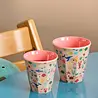 Rice Melamine Beker - Medium - Ocean Coral