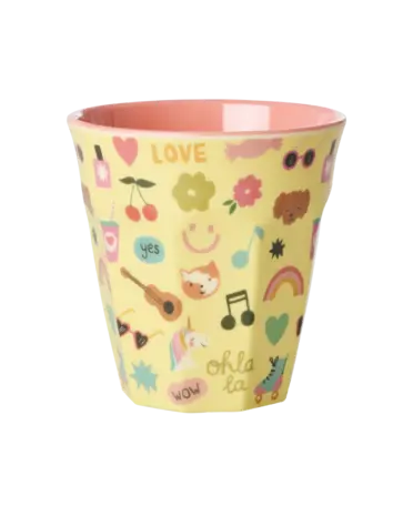 Rice Melamine Beker - Medium - Unicorn Love