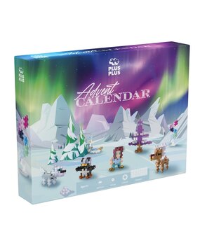 Plus-Plus Advent Calendar - Santa's Northern Lights Adventure Christmas