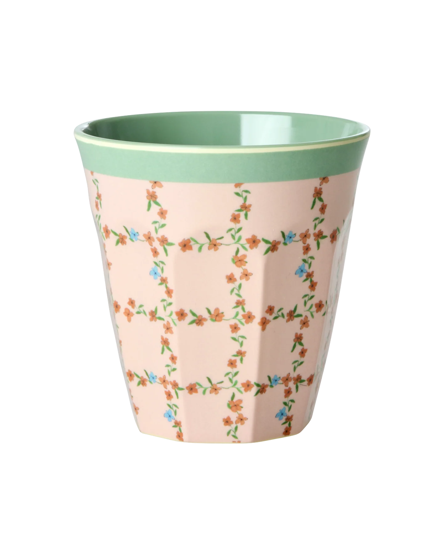 Melamine Beker Checkered Stencil Print Medium afbeelding