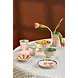 Rice Melamine Beker Checkered Stencil Print Medium Rice Melamine Beker Checkered Stencil Print Medium