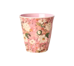 Rice Melamine Beker Alison Flower Print Medium Rice Melamine Beker Alison Flower Print Medium