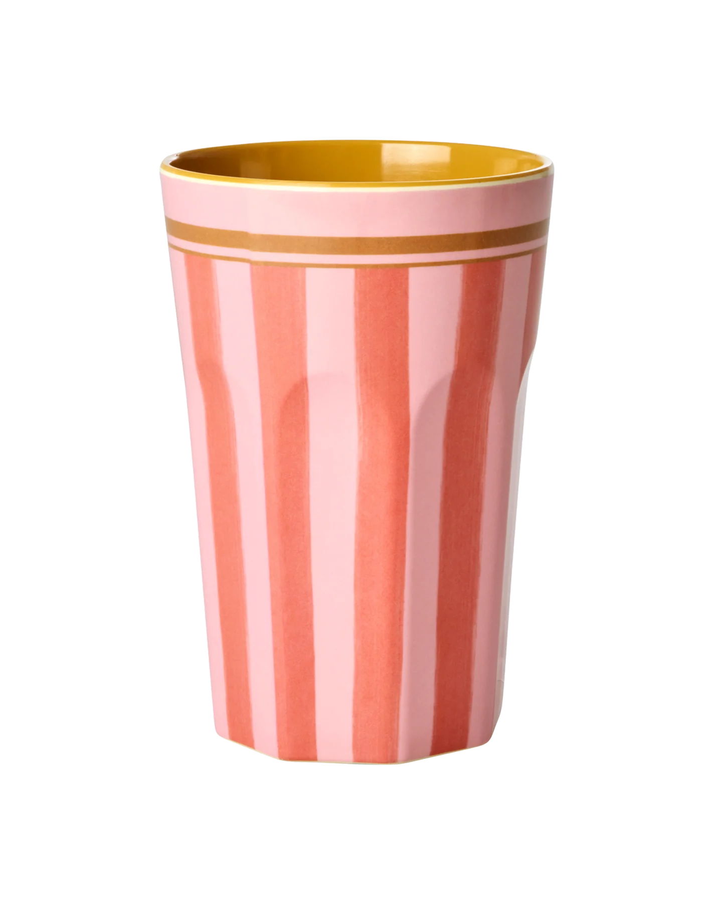 Melamine Beker Organic Stripes Print Tall afbeelding