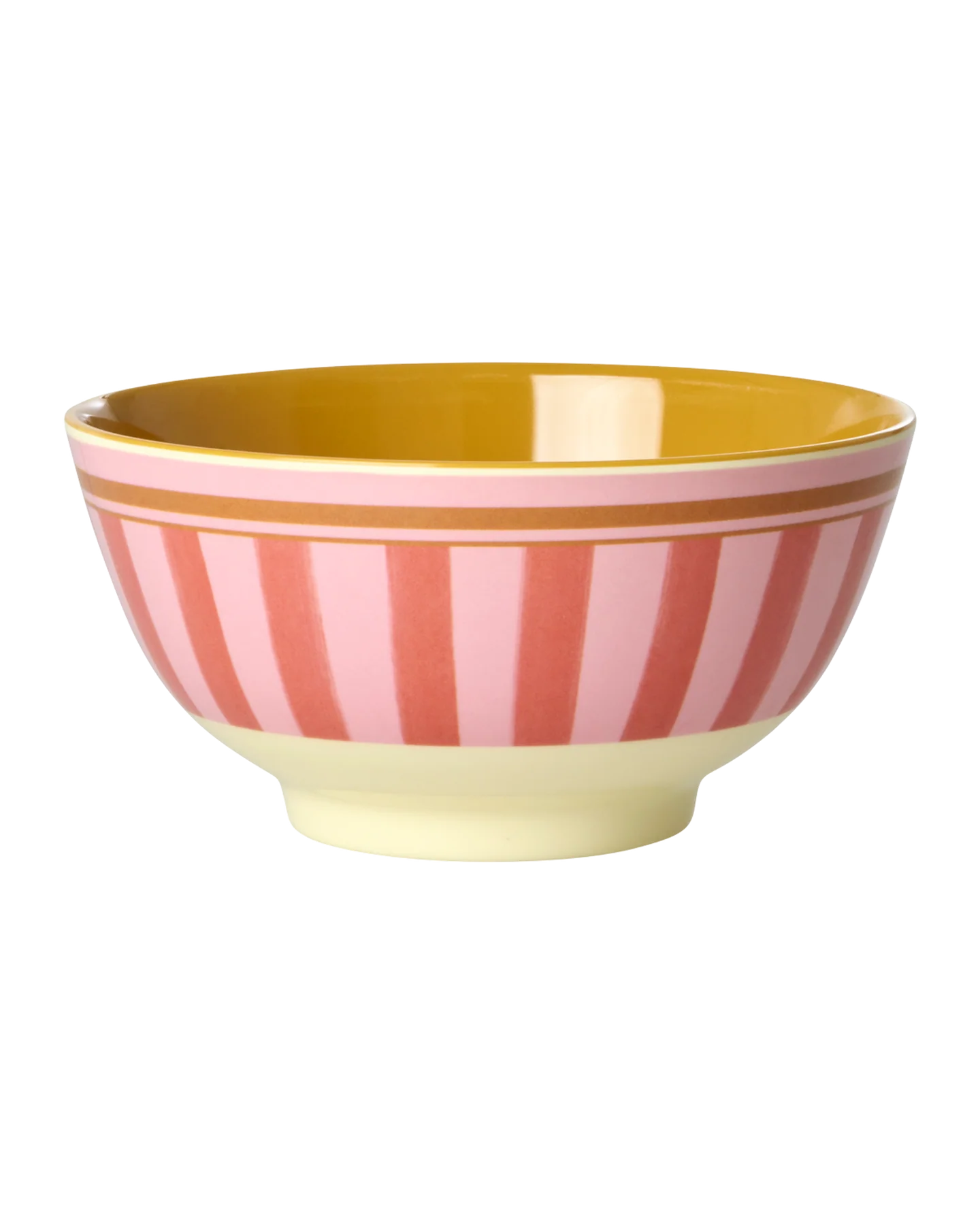 Melamine Bowl Organic Stripes Print Medium afbeelding