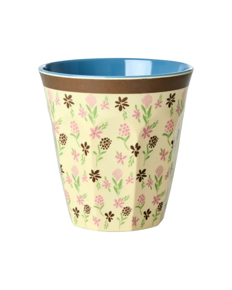 Rice Melamine Beker - Medium - Hacienda Flower Rice Melamine Beker - Medium - Hacienda Flower