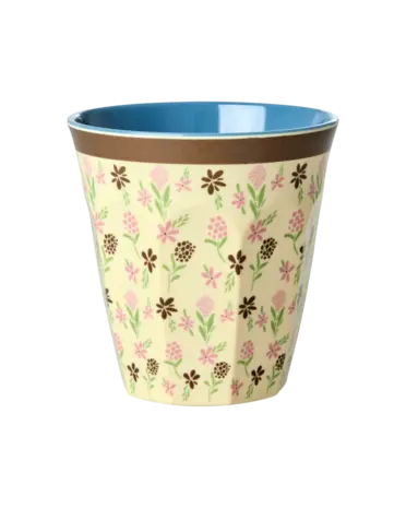 Rice Melamine Beker - Medium - Hacienda Flower Rice Melamine Beker - Medium - Hacienda Flower