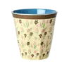 Rice Melamine Beker Hacienda Flower Print Medium