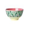 Rice Melamine Bowl Peacock Power Print Small