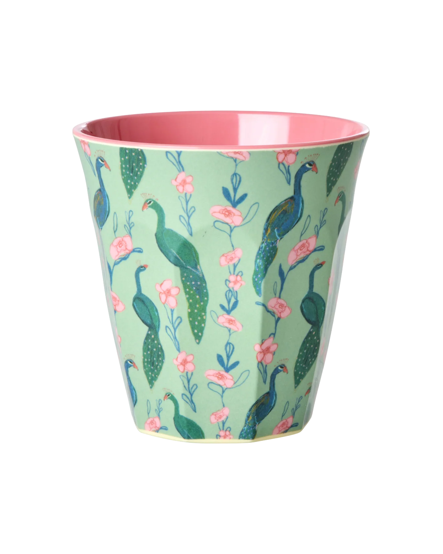 Melamine Beker Peacock Power Print Medium afbeelding