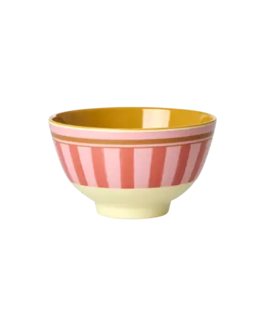 Rice Melamine Kom - Small - Organic Stripes