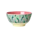 Rice Melamine Bowl Peacock Power Print Medium Rice Melamine Bowl Peacock Power Print Medium