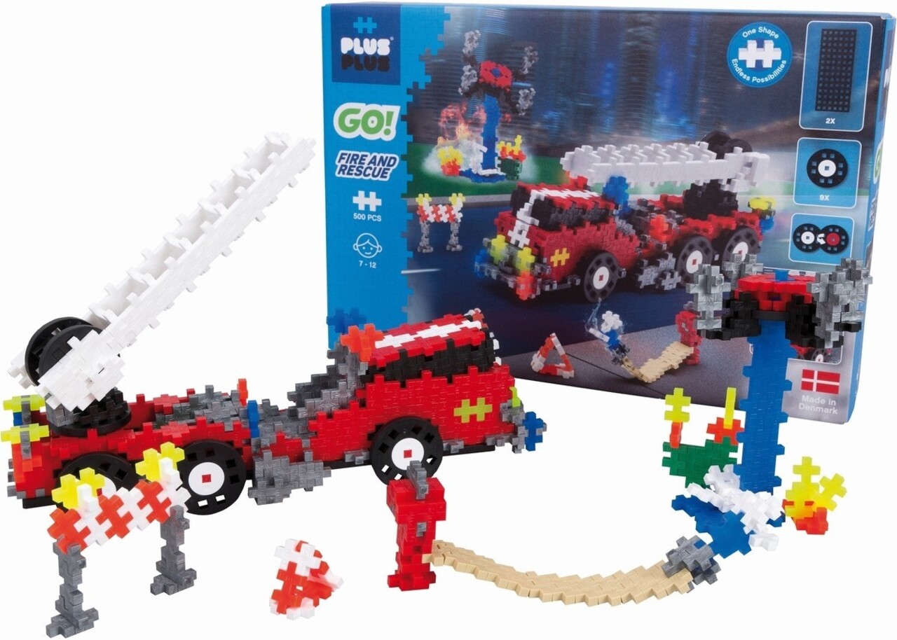 Plus-Plus GO Fire en Rescue (500 stukjes)