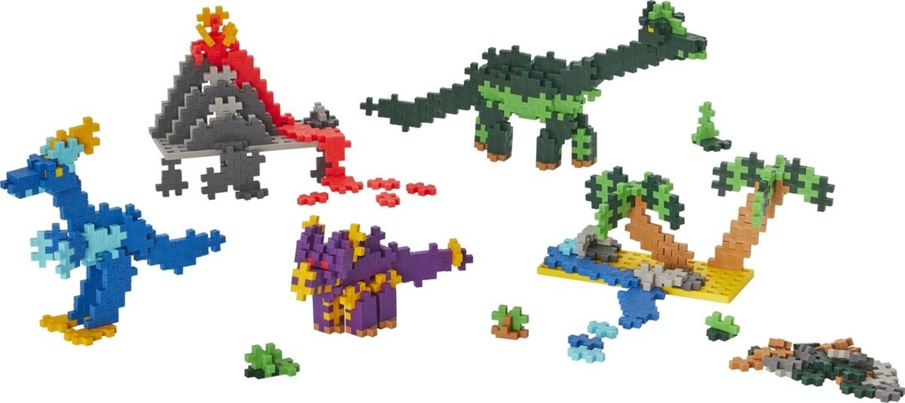 Plus-Plus Learn to Build Dino`s (600 stukjes) Plus-Plus Learn to Build Dino`s (600 stukjes)