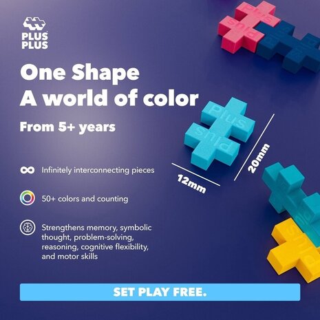 Plus-Plus Reiskoffer (100 stukjes) Plus-Plus Reiskoffer (100 stukjes)