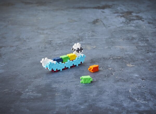 Plus-Plus Tube Container Schip (100 stukjes) Plus-Plus Tube Container Schip (100 stukjes)