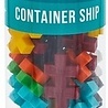 Plus-Plus Tube Container Schip (100 stukjes)