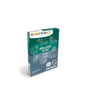 KidyWolf Refill KIDYDRAW Mini Dieren Over De Hele Wereld / Oceanen en Piraten