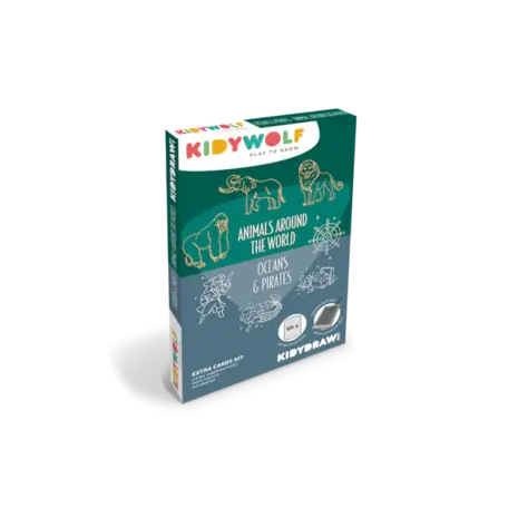 KidyWolf Refill KIDYDRAW Mini Dieren Over De Hele Wereld / Oceanen en Piraten
