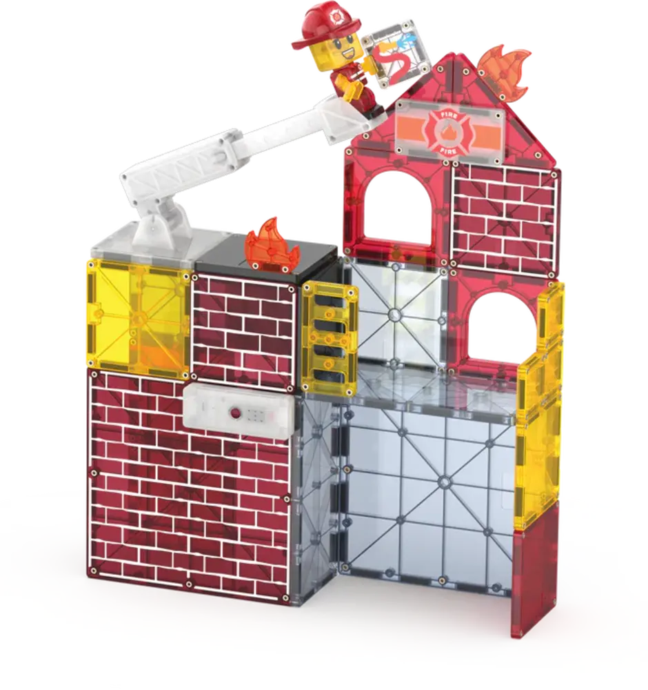Magna Tiles Fire Station 50 stuks Magna Tiles Fire Station 50 stuks