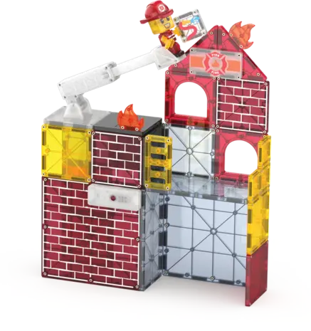Magna Tiles Fire Station 50 stuks Magna Tiles Fire Station 50 stuks