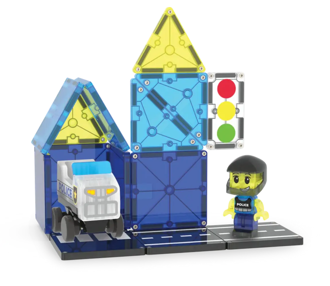 Magna Tiles Police Station 20 stuks Magna Tiles Police Station 20 stuks
