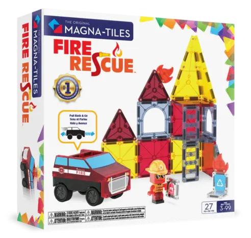Magna Tiles Fire Station 27 stuks Magna Tiles Fire Station 27 stuks