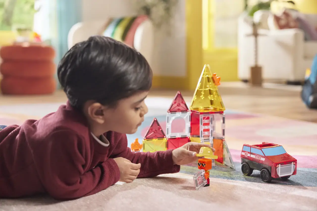 Magna Tiles Fire Station 27 stuks Magna Tiles Fire Station 27 stuks