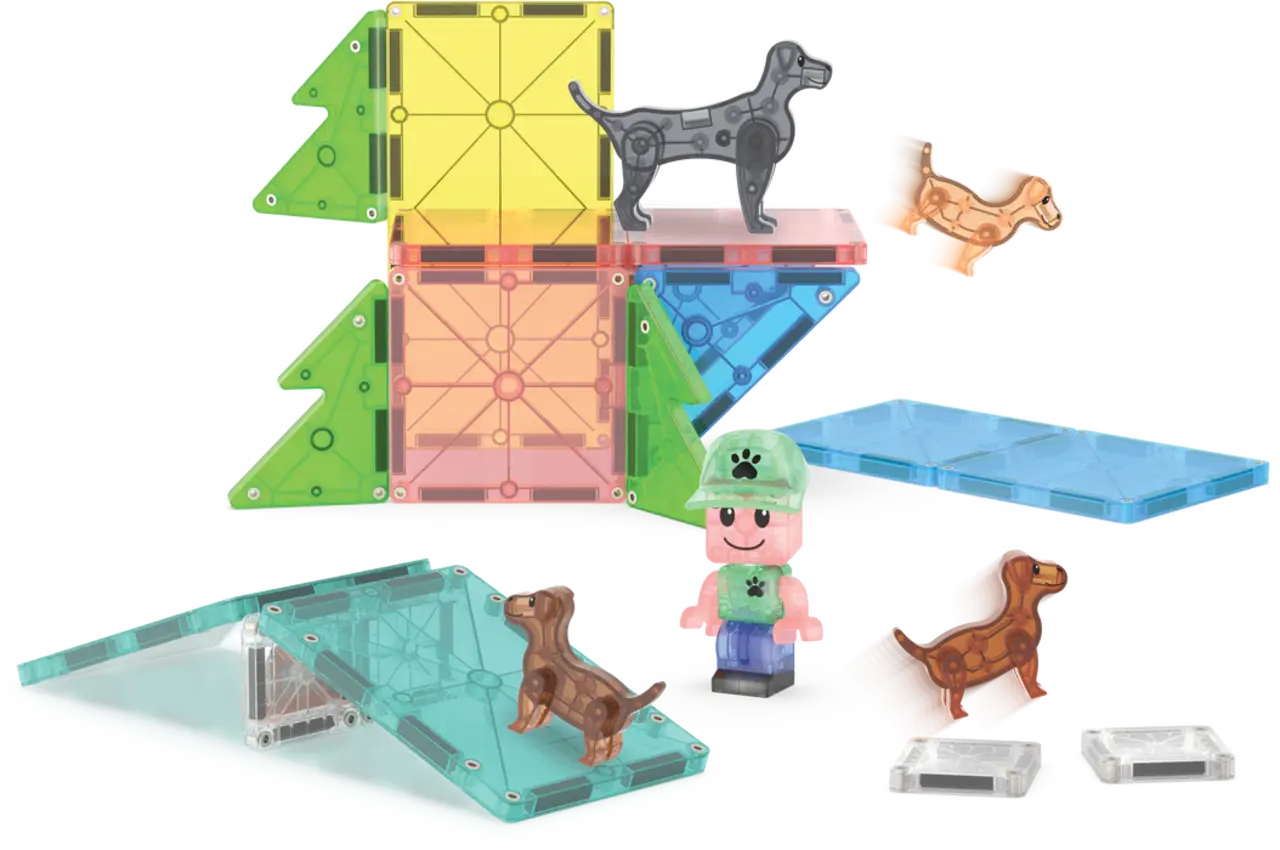 Magna Tiles Puppy Park 27 stuks Magna Tiles Puppy Park 27 stuks