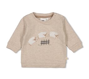 Feetje Babykleding Sweater Sleepy Sheepy Taupe Melange Feetje Babykleding Sweater Sleepy Sheepy Taupe Melange