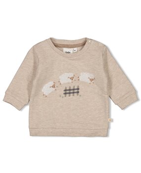 Feetje Babykleding Sweater Sleepy Sheepy Taupe Melange Feetje Babykleding Sweater Sleepy Sheepy Taupe Melange