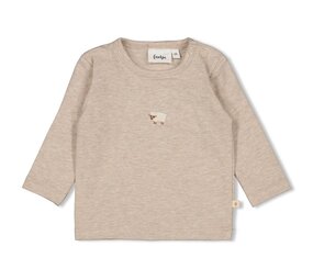 Feetje Babykleding Longsleeve Sleepy Sheepy Taupe Melange Feetje Babykleding Longsleeve Sleepy Sheepy Taupe Melange