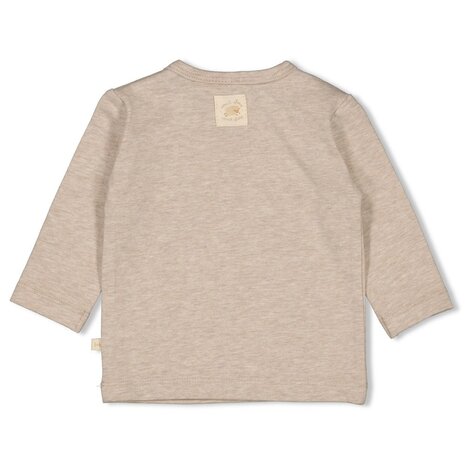 Feetje Babykleding Longsleeve Sleepy Sheepy Taupe Melange