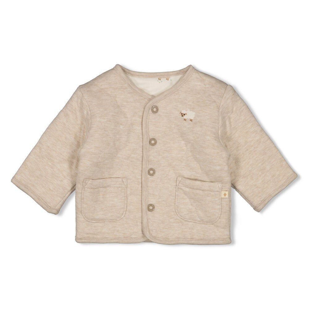 Feetje Babykleding Jasje Omkeerbaar Sleepy Sheepy Taupe Melange Feetje Babykleding Jasje Omkeerbaar Sleepy Sheepy Taupe Melange