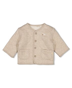 Feetje Babykleding Jasje Omkeerbaar Sleepy Sheepy Taupe Melange