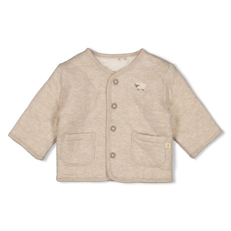 Feetje Babykleding Jasje Omkeerbaar Sleepy Sheepy Taupe Melange Feetje Babykleding Jasje Omkeerbaar Sleepy Sheepy Taupe Melange