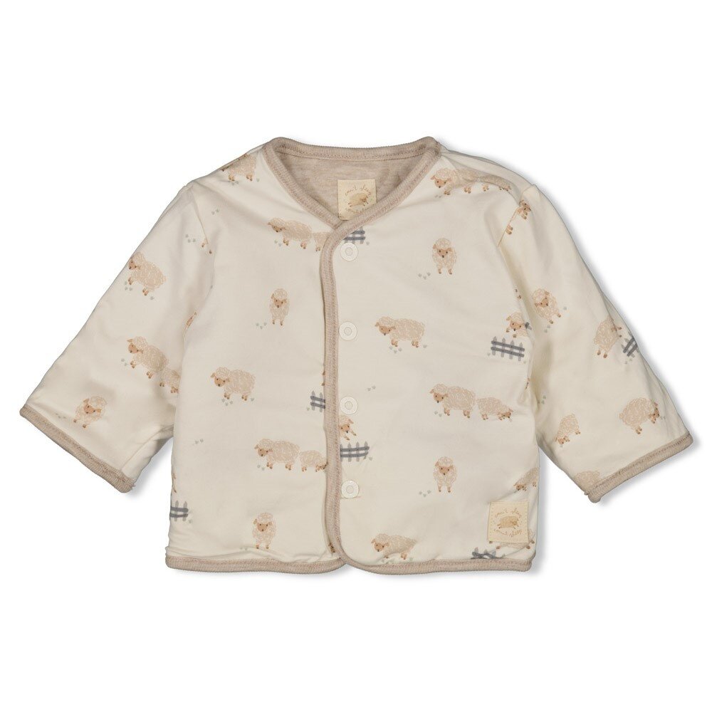 Feetje Babykleding Jasje Omkeerbaar Sleepy Sheepy Taupe Melange Feetje Babykleding Jasje Omkeerbaar Sleepy Sheepy Taupe Melange