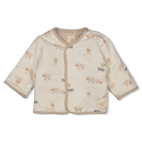 Feetje Babykleding Jasje Omkeerbaar Sleepy Sheepy Taupe Melange Feetje Babykleding Jasje Omkeerbaar Sleepy Sheepy Taupe Melange